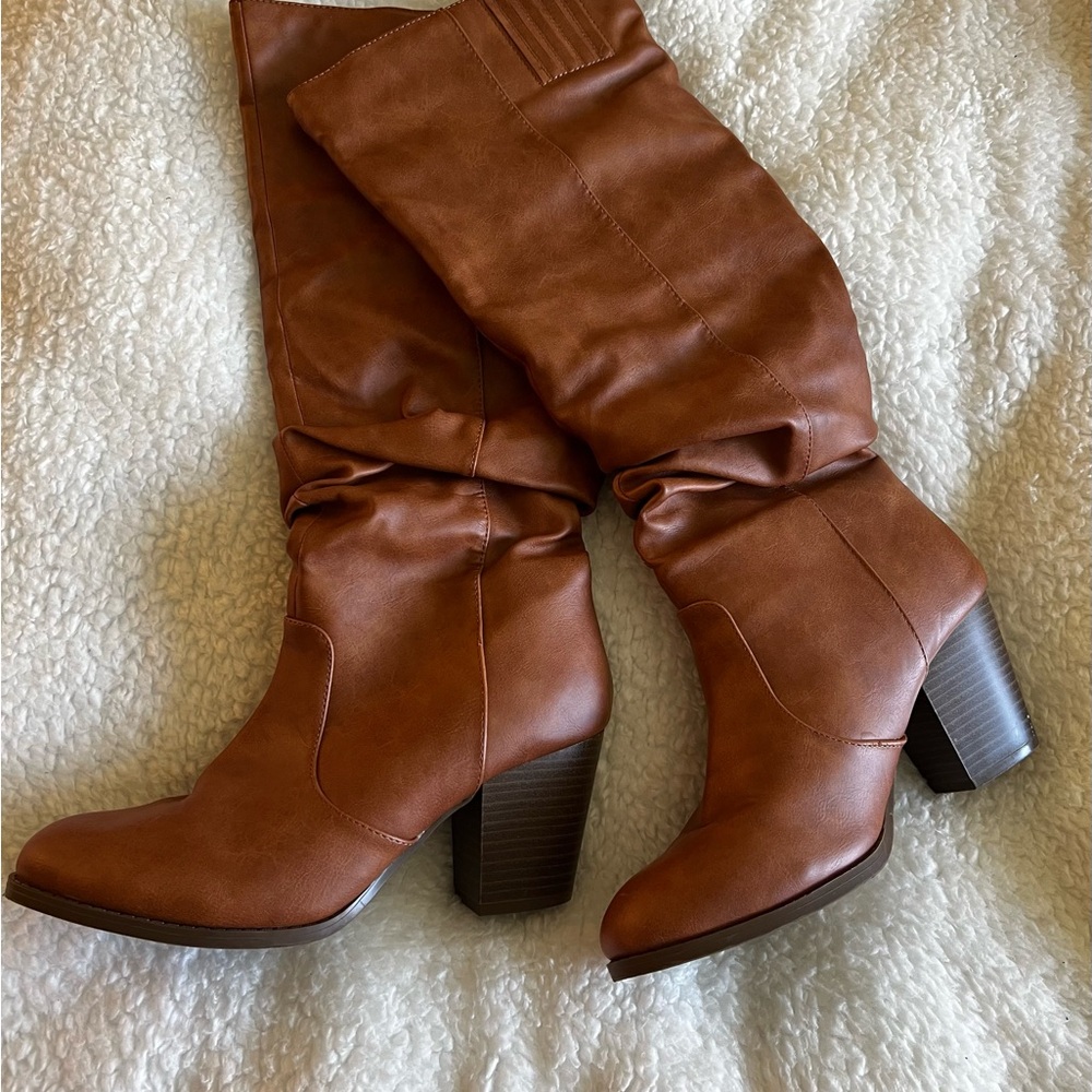Brown Leather Women's Boots
